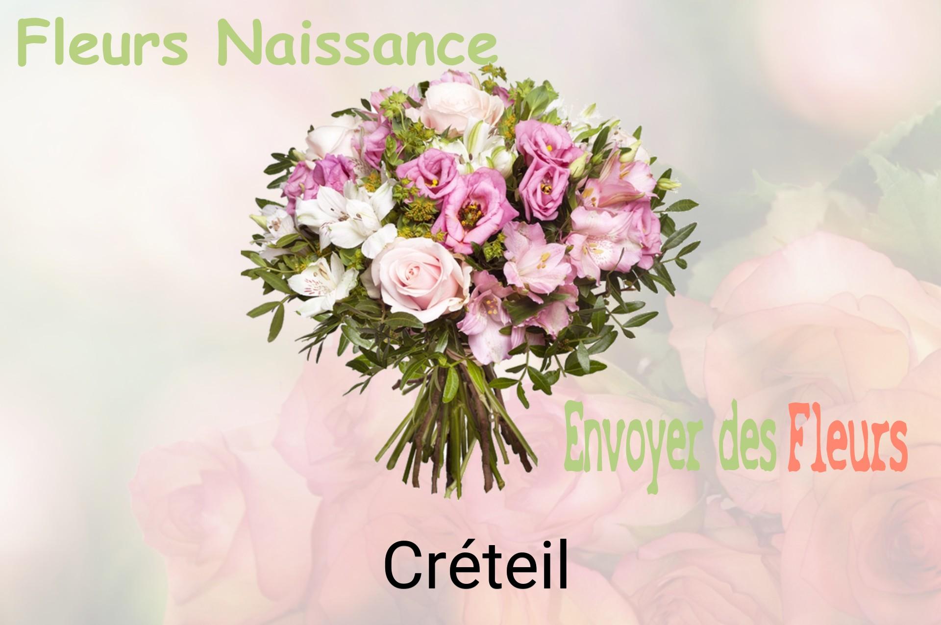 Bouquet de fleurs de naissance livré à Créteil